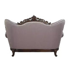 Canapé Benbek 70 po Acme Furniture, tissu et finition chêne antique : capitonné, 3 places, revêtement en cuir