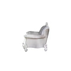 Canapé Versailles Acme Furniture Tissu ivoire/Fini blanc cassé