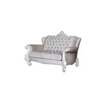 Canapé Versailles Acme Furniture Tissu ivoire/Fini blanc cassé