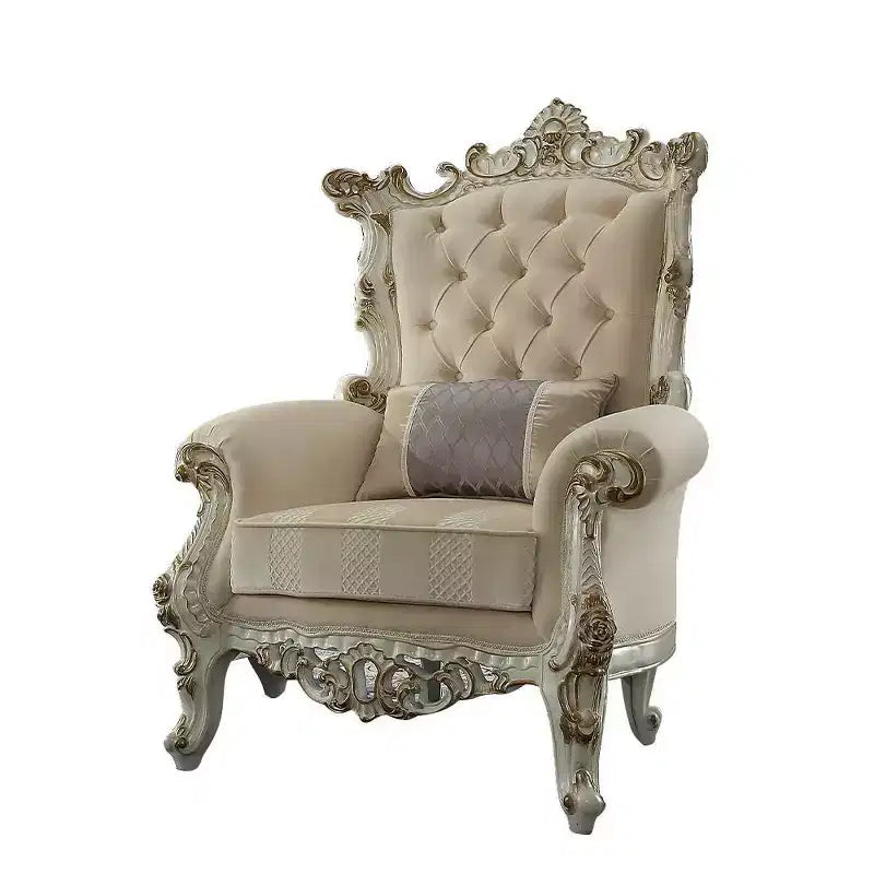 Acme Furniture Picardy II Fauteuil d'appoint 38 po Tissu/Perle antique
