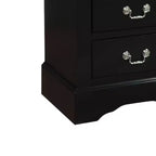 Table de chevet Louis Philippe III Acme Furniture, noire