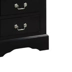 Table de chevet Louis Philippe III Acme Furniture, noire