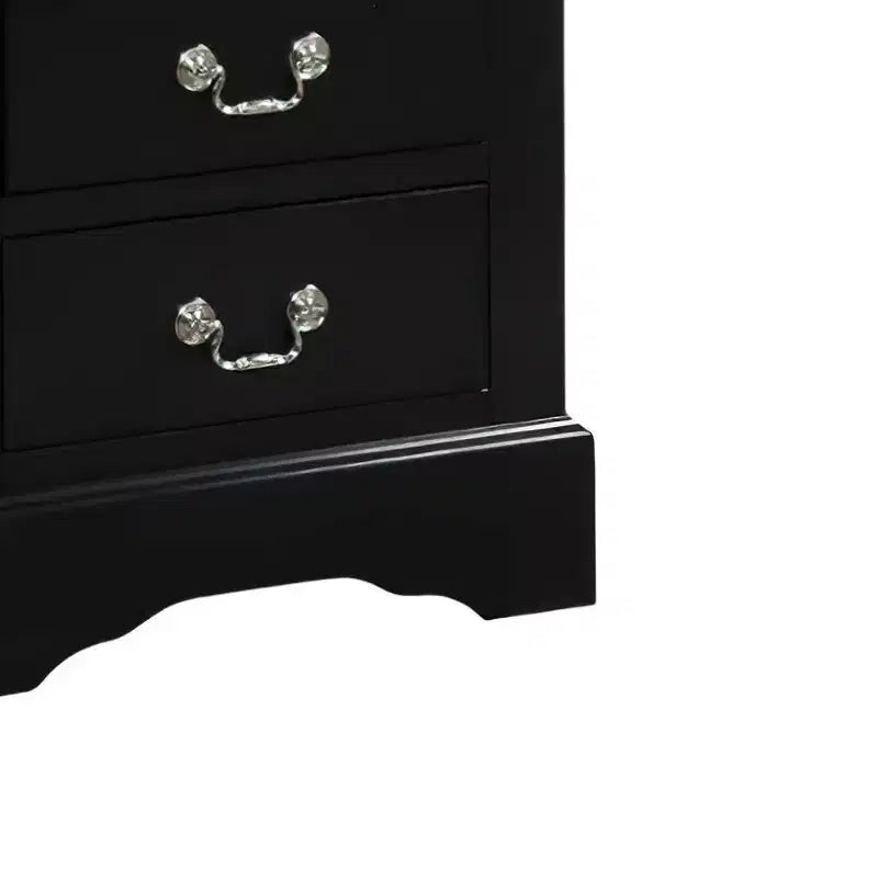 Table de chevet Louis Philippe III Acme Furniture, noire