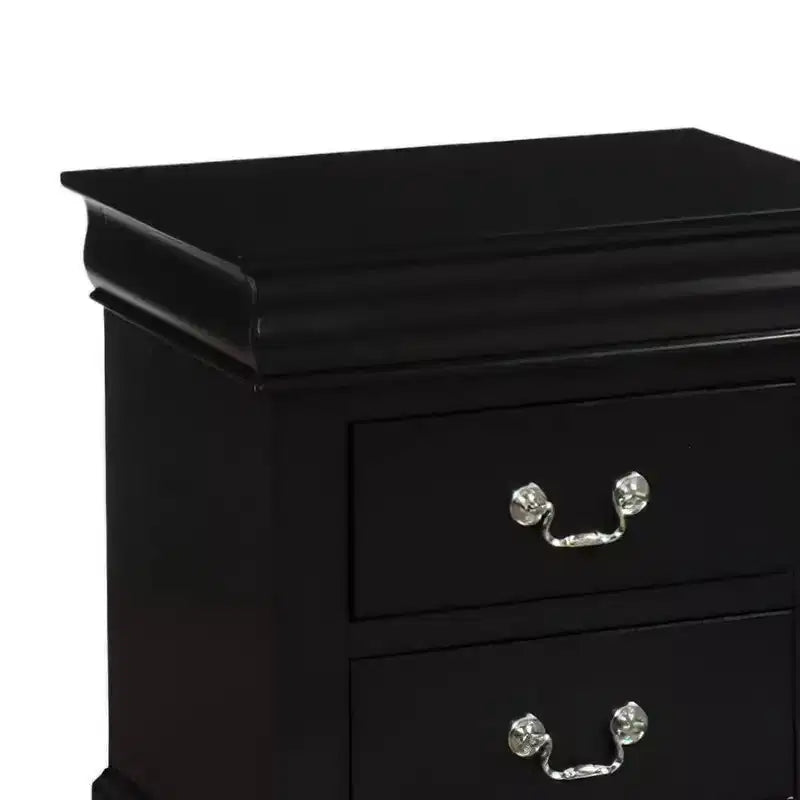 Table de chevet Louis Philippe III Acme Furniture, noire