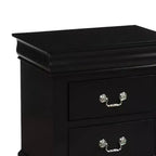 Table de chevet Louis Philippe III Acme Furniture, noire