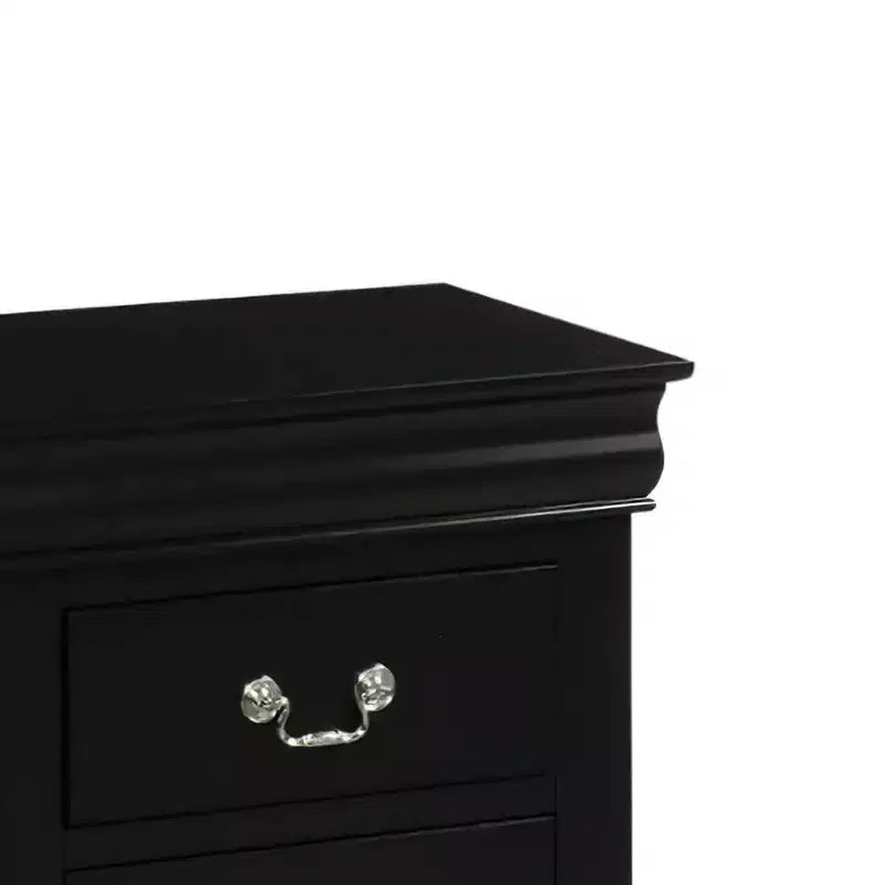Table de chevet Louis Philippe III Acme Furniture, noire