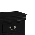 Table de chevet Louis Philippe III Acme Furniture, noire