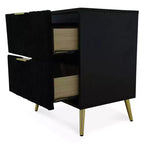 Table de chevet Everett Home Design noire
