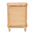 bali & pari Kiara Table de chevet en rotin naturel Naturel
