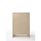 Acme Furniture Commode Naima blanche 34 po : Commode verticale en bois à 5 tiroirs, glissières métalliques, aucun assemblage requis