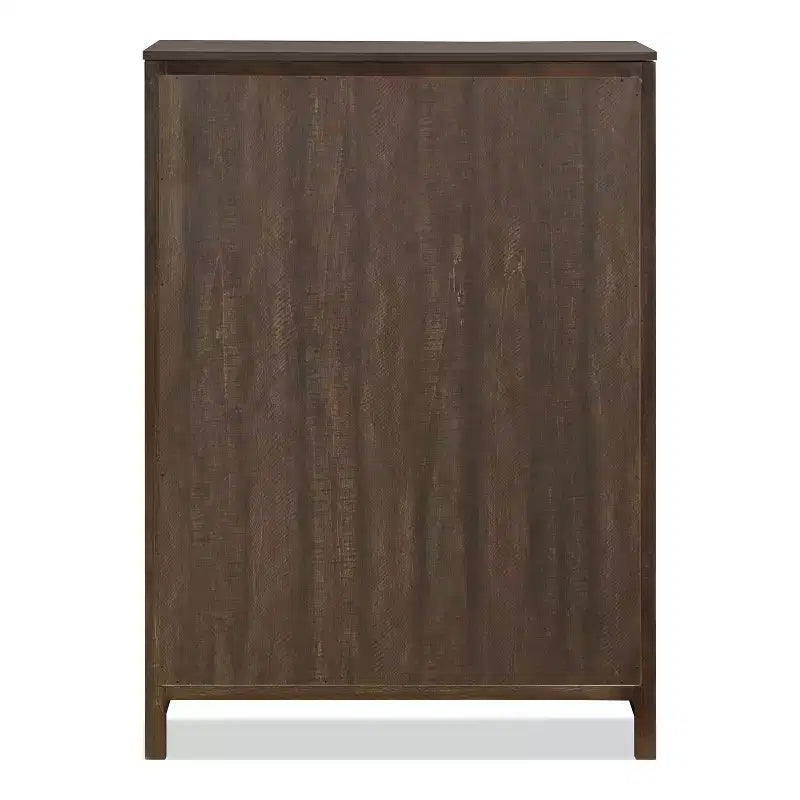 Commode à 5 tiroirs Melonnes Noyer - HOMES: Inside + Out : Rangement de chambre contemporain, hauteur 48 po