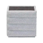 Table de chevet Baxton Studio Cadmus en tissu capitonné avec 2 tiroirs, gris clair