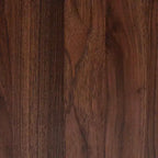 Baxton Studio Markell Table de chevet en bois à 2 tiroirs, brun noyer : Meuble de chevet élégant, panneaux de particules de bois MDF