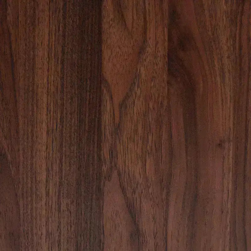 Baxton Studio Markell Table de chevet en bois à 2 tiroirs, brun noyer : Meuble de chevet élégant, panneaux de particules de bois MDF