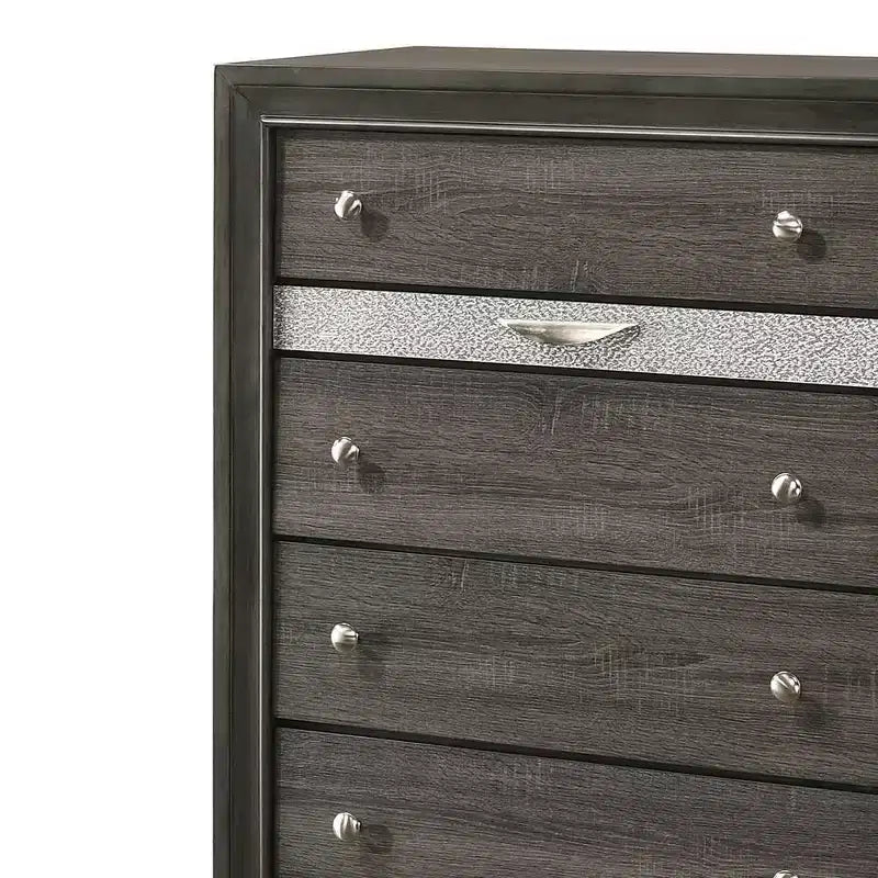 Commode Naima Acme Furniture, finition grise