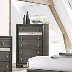 Commode Naima Acme Furniture, finition grise