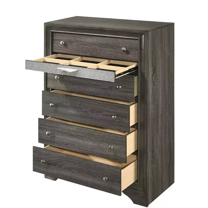 Commode Naima Acme Furniture, finition grise