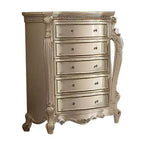 Commode Picardy 46 po Perle antique - Acme Furniture : style européen, 5 tiroirs, aucun assemblage requis