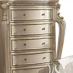Commode Picardy 46 po Perle antique - Acme Furniture : style européen, 5 tiroirs, aucun assemblage requis