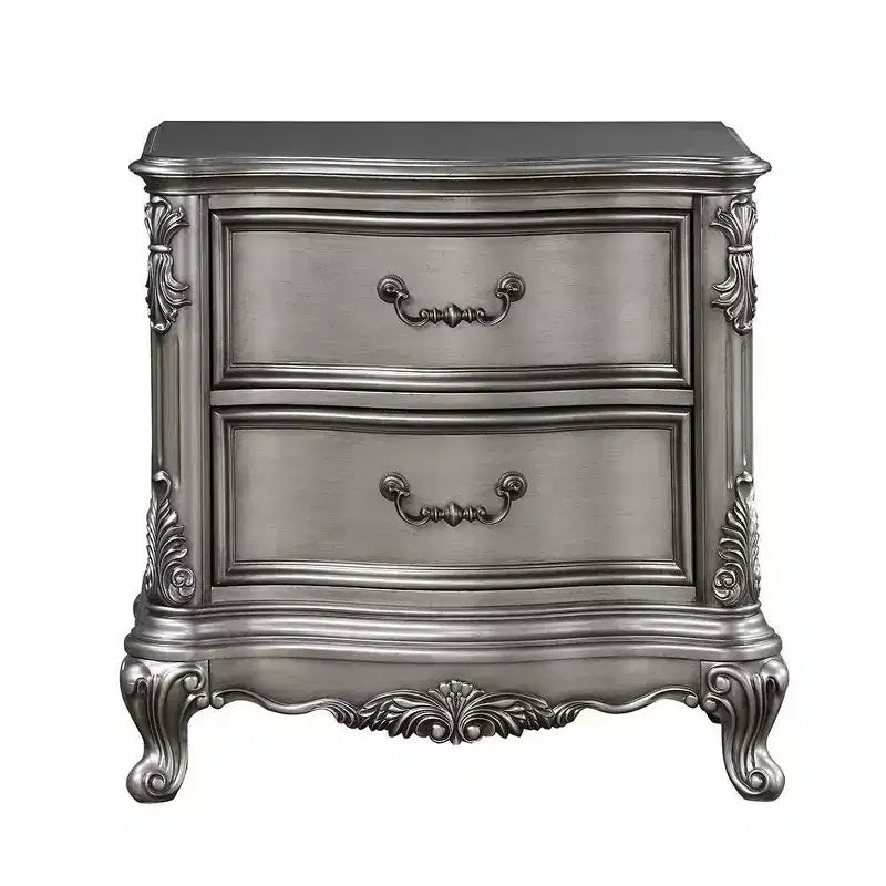 Table de chevet Ariadne Acme Furniture, finition platine antique