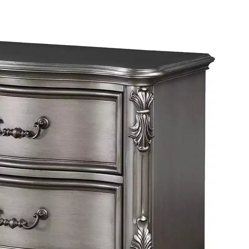Table de chevet Ariadne Acme Furniture, finition platine antique