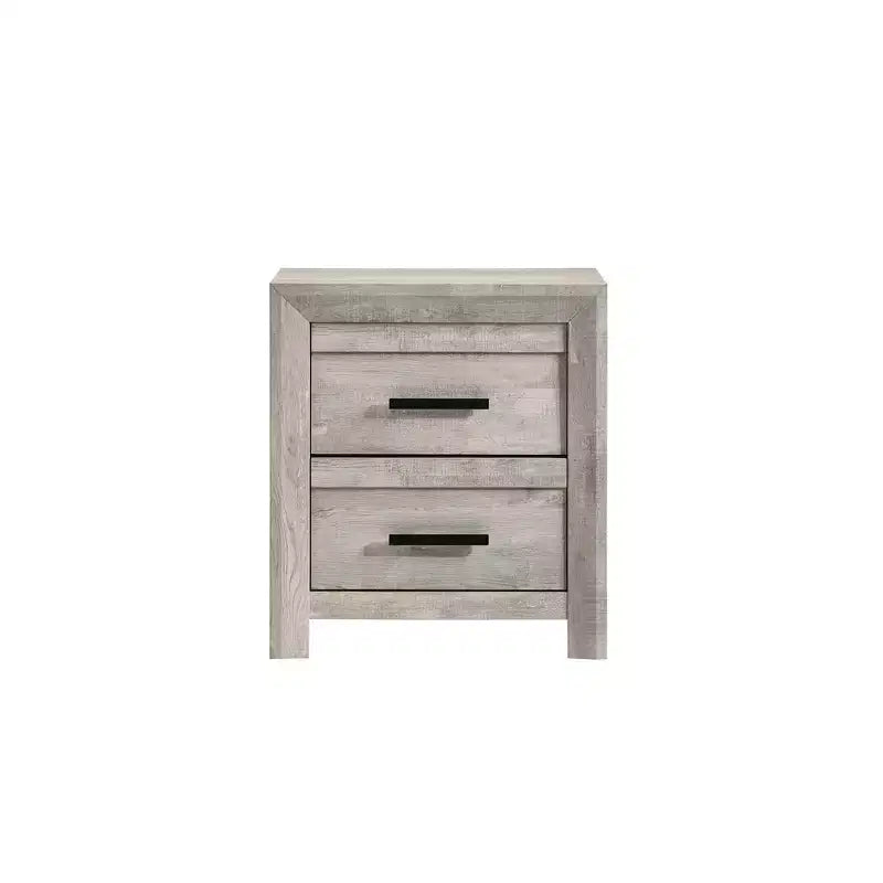 Table de chevet 2 tiroirs Keely Blanc - Picket House Furnishings