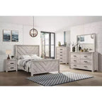 Table de chevet 2 tiroirs Keely Blanc - Picket House Furnishings