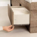 Commode double 6 tiroirs Reevo de South Shore, blanc pur : Ancrage anti-basculement, finition stratifiée, cadre en panneaux de particules, 51,25 po de largeur