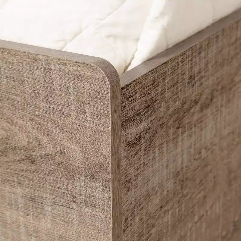 Commode double 6 tiroirs Reevo de South Shore, blanc pur : Ancrage anti-basculement, finition stratifiée, cadre en panneaux de particules, 51,25 po de largeur
