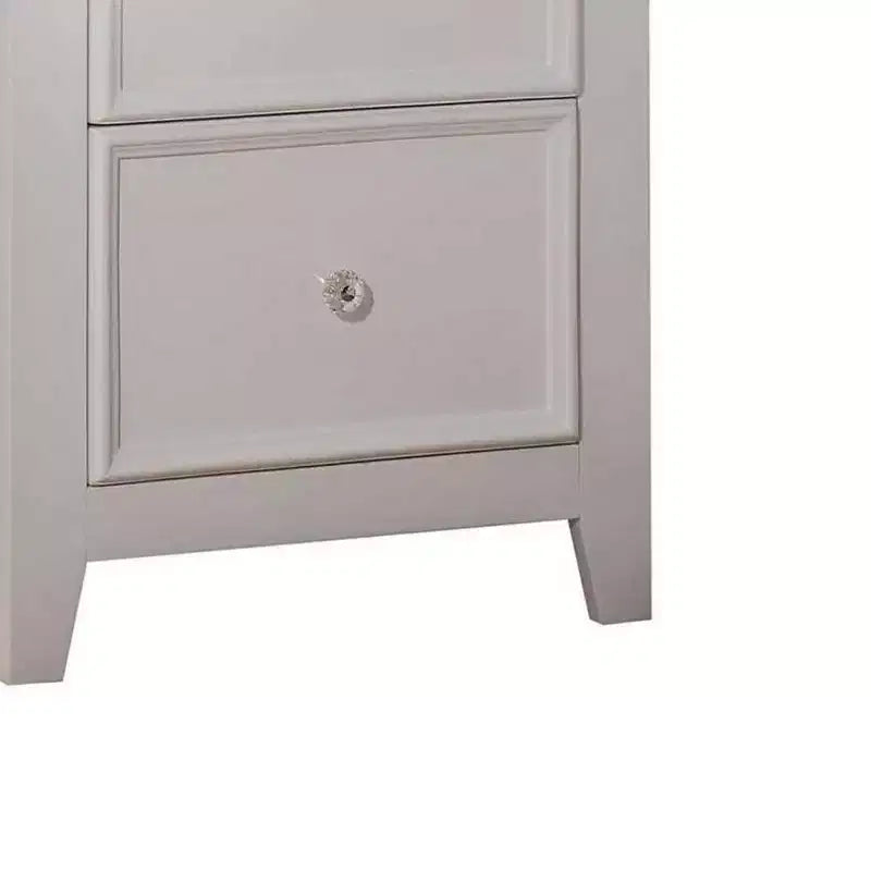 Acme Furniture Table de Chevet Lacey Blanche