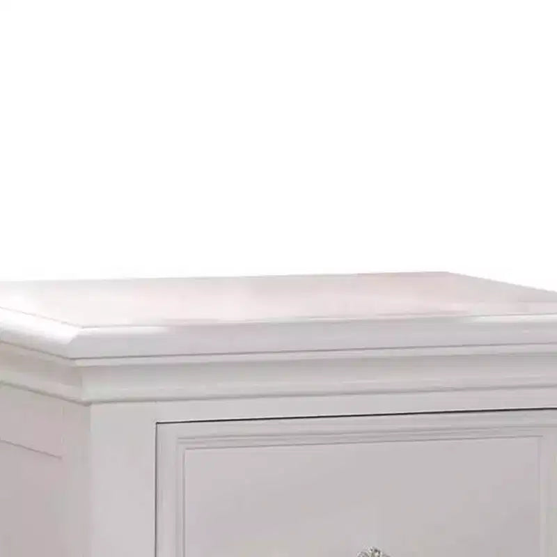 Acme Furniture Table de Chevet Lacey Blanche