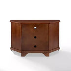 Meuble TV d'angle Crosley LaFayette pour téléviseurs jusqu'à 48", rouge foncé : Mid-Century Modern, meuble TV avec gestion des câbles