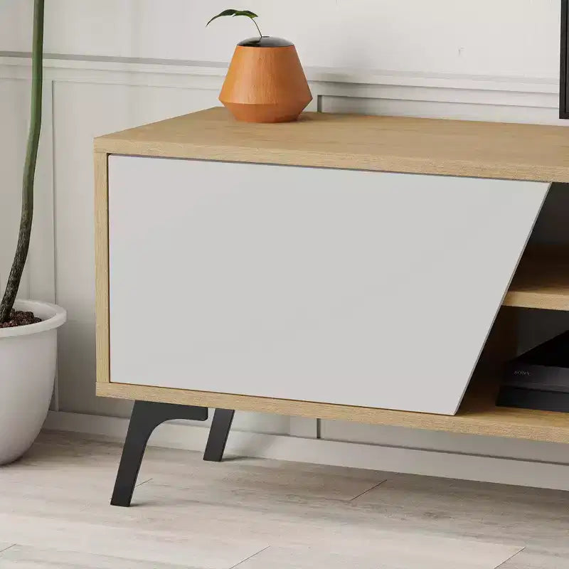 Meuble TV Niche pour TV jusqu'à 70" Chêne Clair