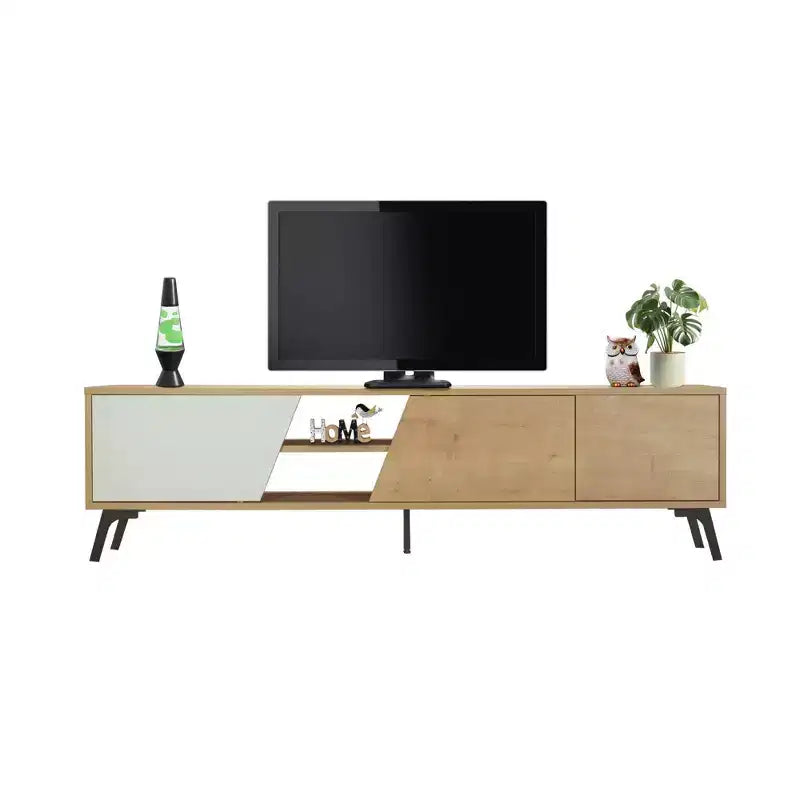 Meuble TV Niche pour TV jusqu'à 70" Chêne Clair