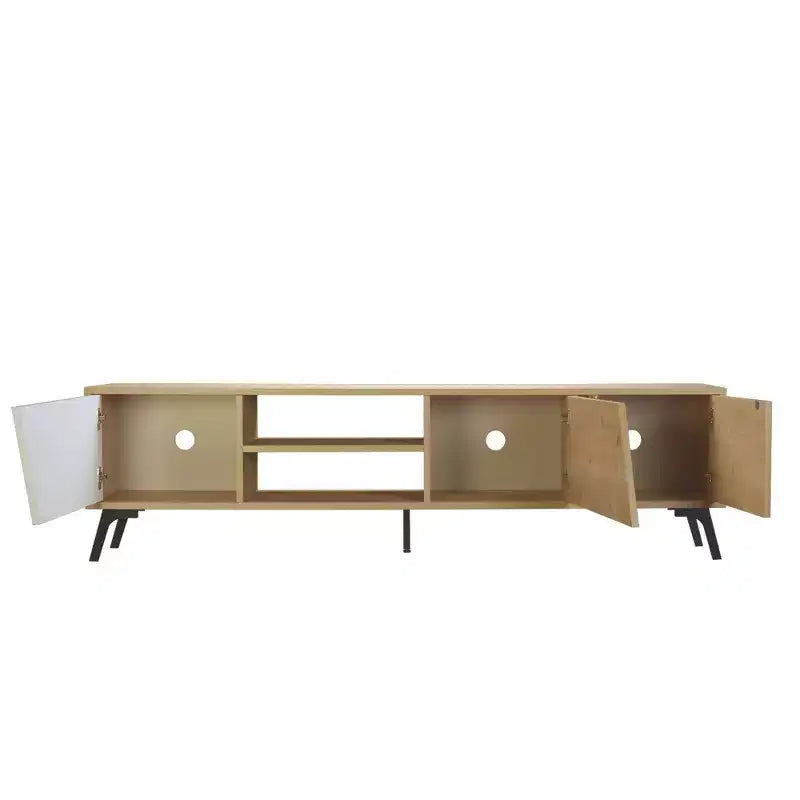 Meuble TV Niche pour TV jusqu'à 70" Chêne Clair