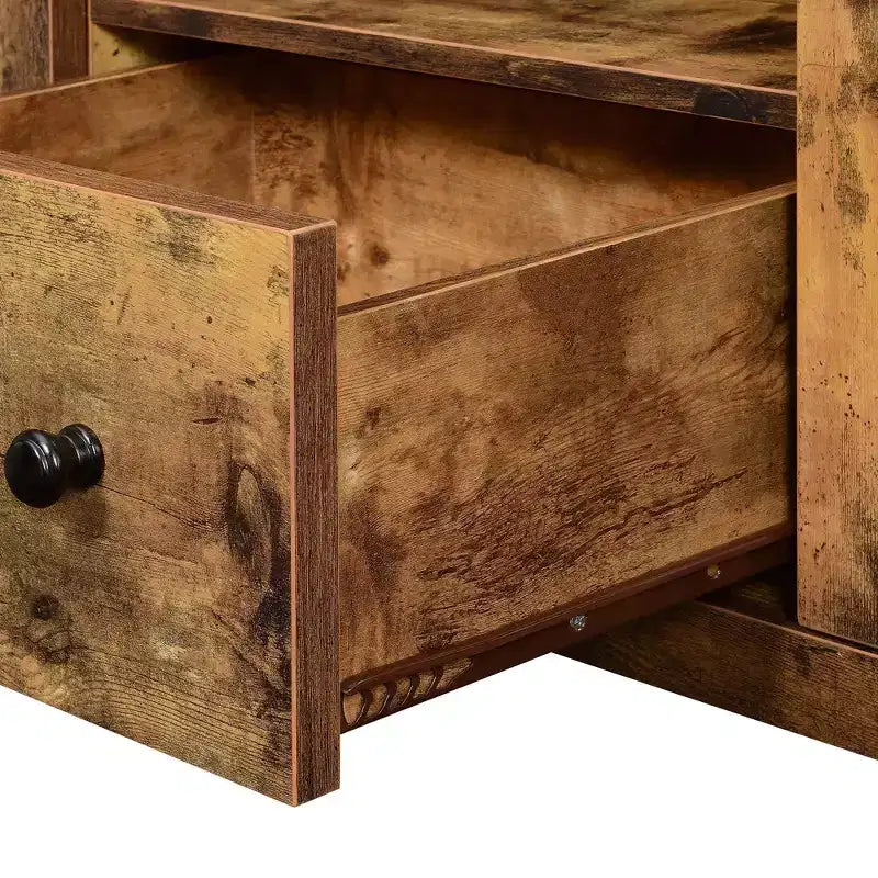 Meuble TV Newport Park Lane avec un tiroir, des armoires de rangement et des étagères pour téléviseurs jusqu'à 65 po Barnwood - Breighton Home: