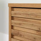 Meuble télé Mezzy de South Shore pour téléviseurs jusqu'à 75", chêne nordique : console média moderne avec rangement, panneaux de particules stratifiés