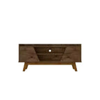 Marcus Mid-Century Modern 4 Shelf TV Stand for TVs up to 55" Rustic Brown - Manhattan Comfort