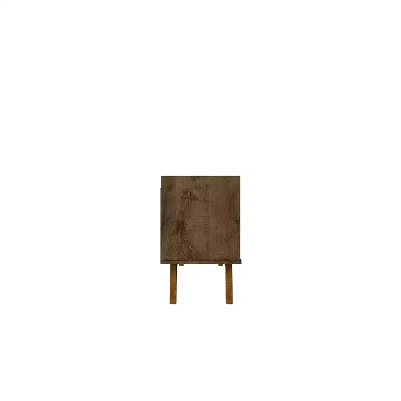 Meuble TV 4 étagères Marcus Mid-Century Modern pour téléviseurs jusqu'à 55" marron rustique - Manhattan Comfort