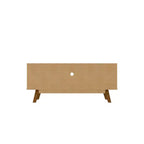 Meuble TV 4 étagères Marcus Mid-Century Modern pour téléviseurs jusqu'à 55" marron rustique - Manhattan Comfort