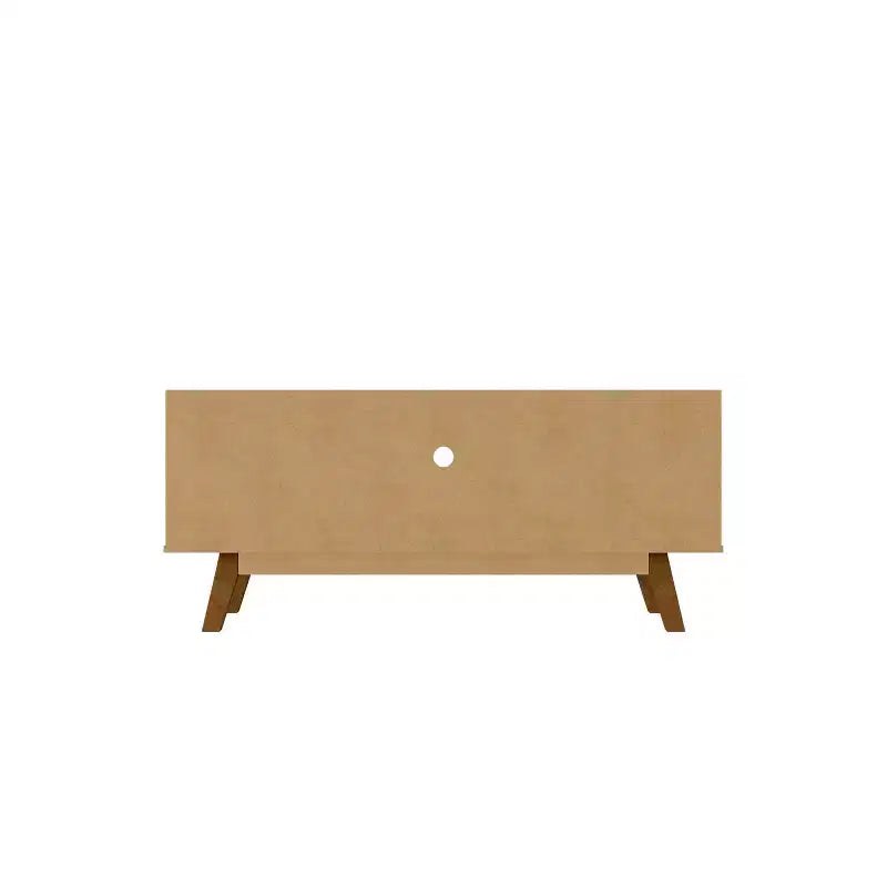 Meuble TV 4 étagères Marcus Mid-Century Modern pour téléviseurs jusqu'à 55" marron rustique - Manhattan Comfort