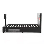 Lit Gamer Twin Orion Esports avec Support TV pour Téléviseurs jusqu'à 32" Noir/Rouge - X Rocker