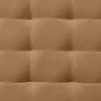 Banc capitonné beige à travers Studio McGee - Threshold™ : revêtement en velours, pieds en acier thermolaqué, capacité de 102 kg