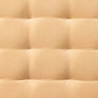 Banc capitonné beige à travers Studio McGee - Threshold™ : revêtement en velours, pieds en acier thermolaqué, capacité de 102 kg