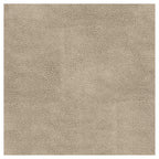 Pouffe de rangement rond en similicuir taupe - HomePop