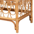Banc en rotin Ibiza bali & pari blanc/miel clair : Fait main, coussin moelleux, aucun assemblage requis