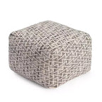 Pouf Lafayette Square noir/ivoire - Anji Mountain