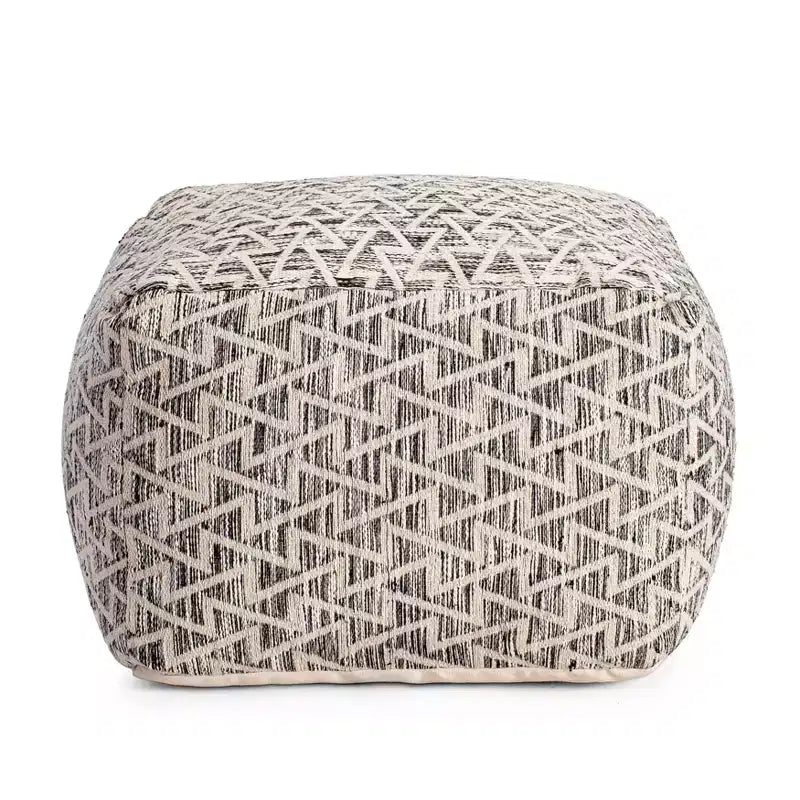 Pouf Lafayette Square noir/ivoire - Anji Mountain