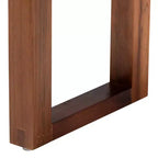 bali & pari Banc d'appoint Jerilyn bicolore en jonc de mer et bois d'acacia bleu marine/marron/marron naturel : style bohème, aucun assemblage requis