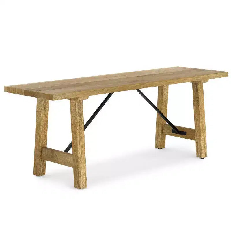 Banc industriel en bois massif naturel WyndenHall 47" Jake